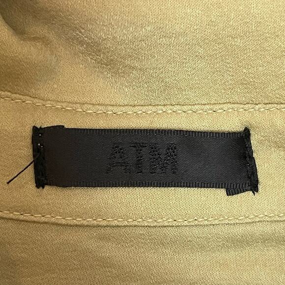 ATM Jumpsuit Satin Utility Jumpsuit In Taupe Putty Size M NWOT - Picture 6 of 7